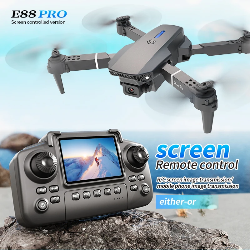 Drone E88 PRO con schermo, fot - Drone E88 Rc Quadcopter recensione e prezzo